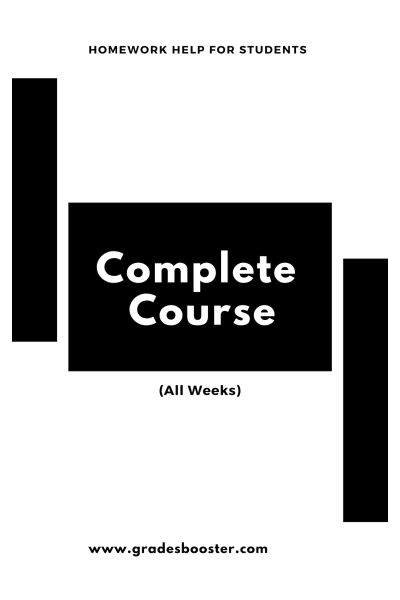 COMP 150 Complete Course Week 1- 8